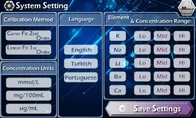 K,Na,Li,Ca,Ba CE approved multi language menu flame photometer
